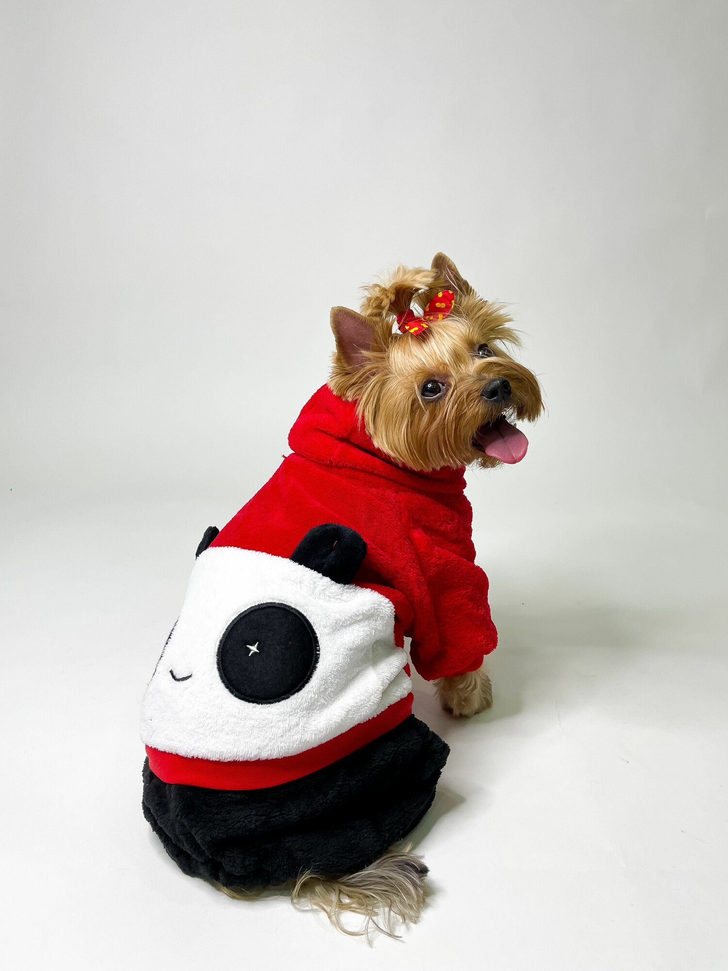 Мягкий костюм для собак мелких и средних пород / С капюшоном / На кнопочках / Размер XL - фотография № 7