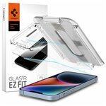 Защитное стекло Spigen Glass.Tr Ez Fit для iPhone 13/13 Pro 2 шт. прозрачный, (AGL03385) - изображение