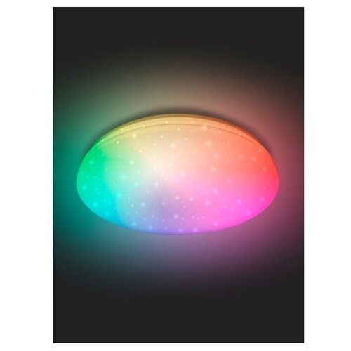Светодиодный светильник-люстра с пультом 60W RGB в детскую, гостиную, кухню до 20 кв.м. ESTARES, без канта
