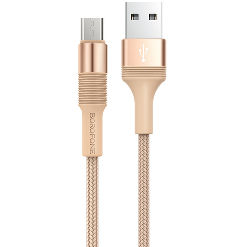 Кабель Borofone USB - microUSB (BX21), 1 м, 1 шт., gold