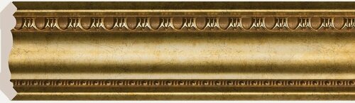 Изображение товара Багет Cosca Карниз 80х80х2400мм, цвет Античное золото. Набор 4шт.