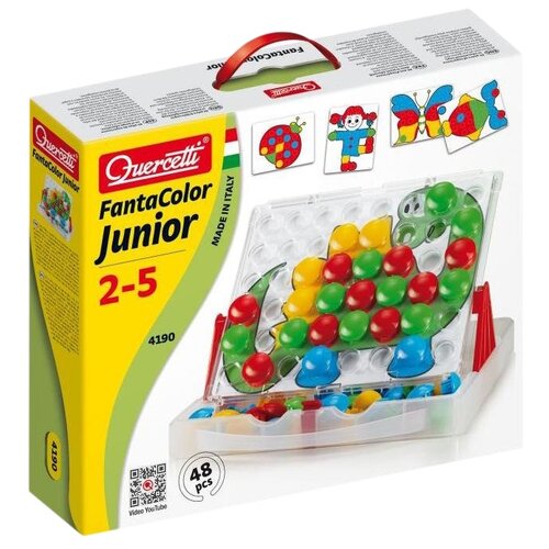 Quercetti Мозаика Fantacolor Junior (4190) блюдо маршмеллоу 25 5 х 25 х 8 5 см фарфор