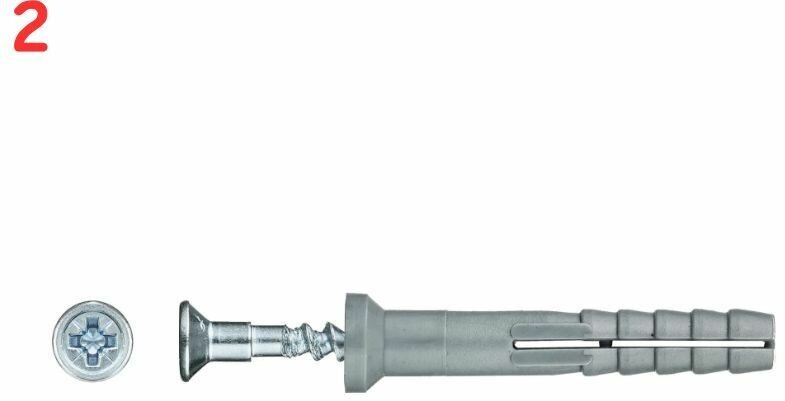 Дюбель-гвоздь SM-L потайной 6х40 мм 10 шт (2 шт.)