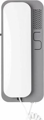 Трубка Cyfral Unifon Smart U (белый-серый) координатная для подъездного домофона совместима с домофонными системами Vizit, Cifral, Metacom, Eltis, SmartEL