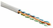 Кабель витая пара U/UTP кат.5E 4х2х24AWG solid PVC UUTP4-C5E-S24-IN-PVC-GY-305 сер. (м) Hyperline 41903