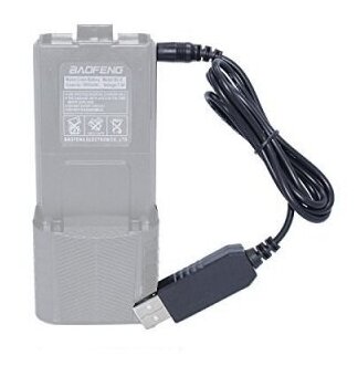 Кабель для заряда АКБ Baofeng UV-5R 3800Mah USB-екер