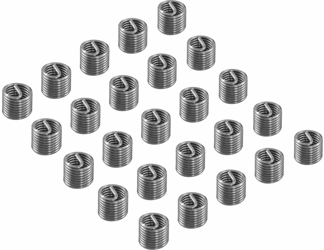 Набор вставок резьбовых M6x1.0, 25 предметов Thorvik