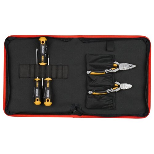 фото Felo набор отверток ergonic sl, ph, pz с бокорезами и пассатижами в сумке 40090504