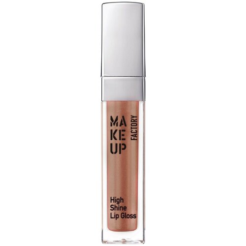 Make Up Factory Блеск для губ High Shine Lip Gloss с эффектом влажных губ №16, коричневый с золотым сиянием