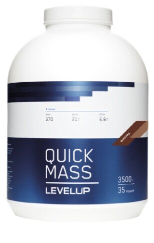 LevelUp Quick Mass, 3500 g (шоколад)