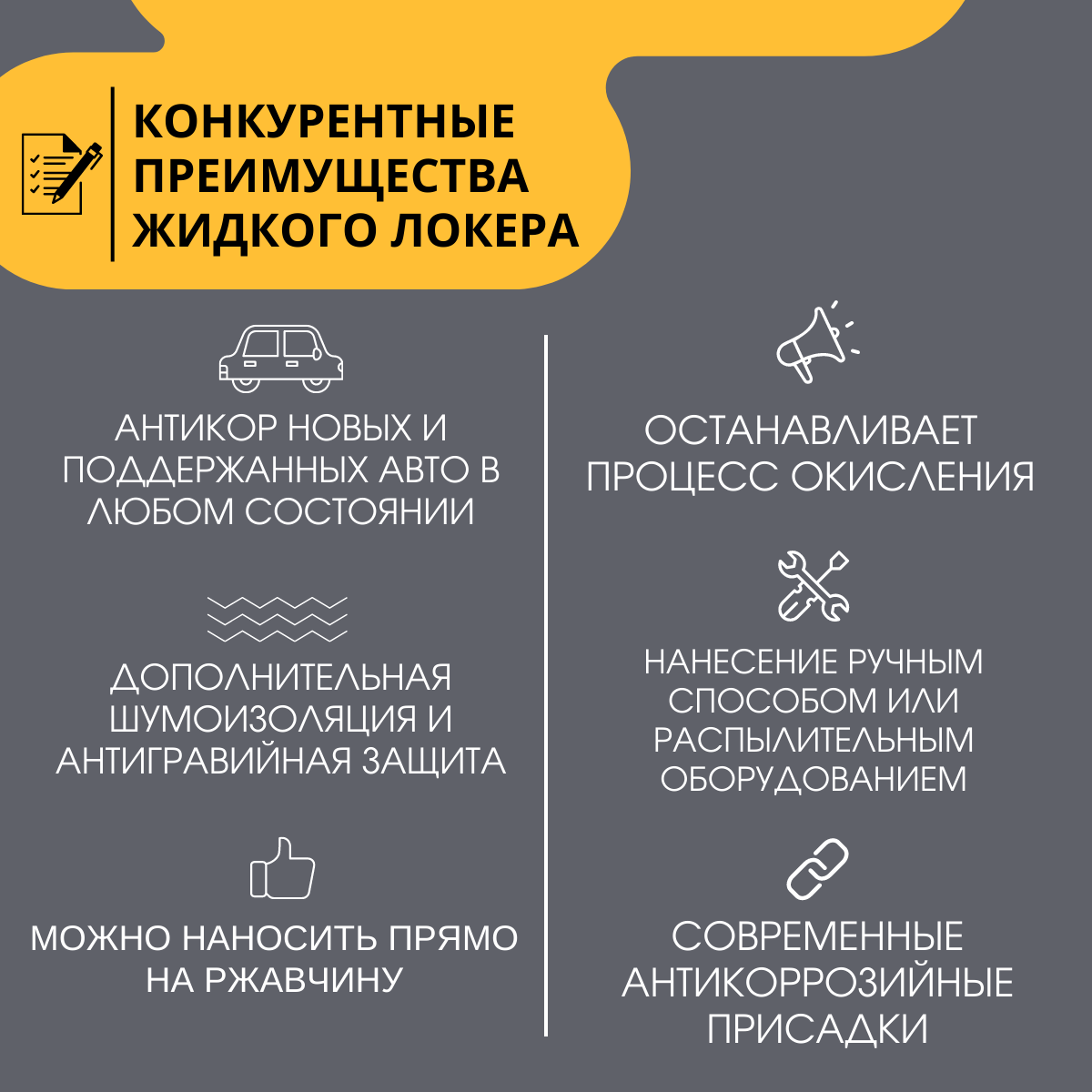 Антикор для авто 5в1 жидкий локер универсальный набор