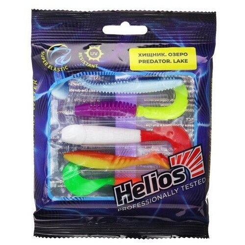 фото Набор силиконовых приманок хищник helios "озеро", 5 шт. (hs-ppset1)