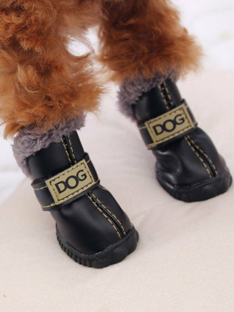Ботинки для собак мелких пород Arnydog DOG, черный, 1# (4 см) - фотография № 3