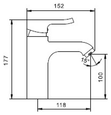 Смеситель для раковины (умывальника) хром, Ledeme L1034 - фотография № 17