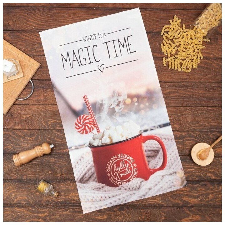 Полотенце Magic time 40х73 см, 100% хл, саржа 190 гр/м2