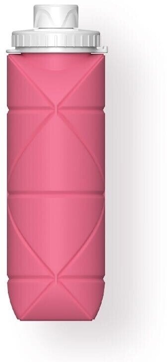Бутылка для воды, складная, розовая