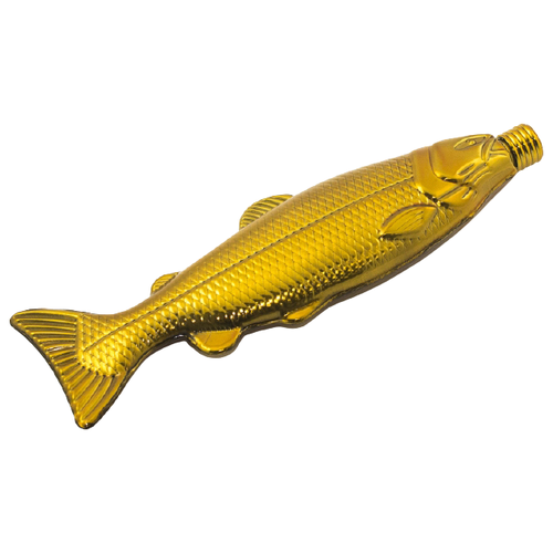 Фляга Рыба золотая 125 мл / Фляга армейская, походная / Фляга подарочная для рыбака