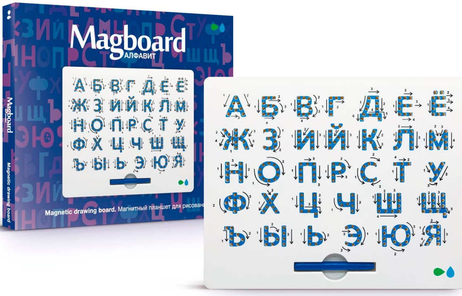 Магнитный планшет для рисования Magboard Алфавит