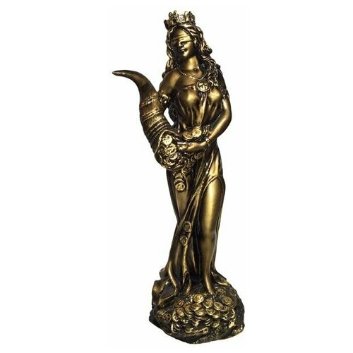 Фигура декоративная Фортуна 12*10*29 см, богиня удачи, везения, статуэтка фортуна с рогом изобилия, подарок мужчине, женщине, коллеге