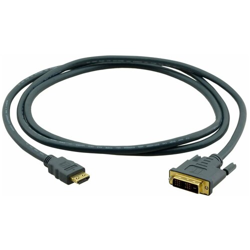 Кабель HDMI - DVI, 0.9м, Kramer (C-HM/DM-3) кабель hdmi dvi 4 6м kramer c hm dm 15