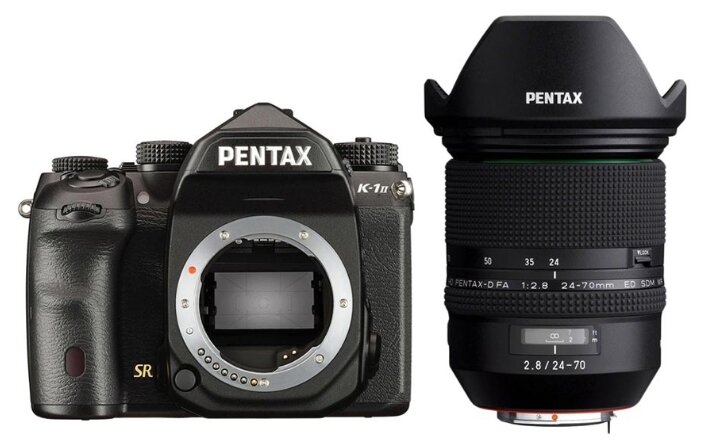 Фотоаппарат Pentax K-1 Mark II Kit черный D FA 24-70mm f/2.8 ED SDM WR фото 2