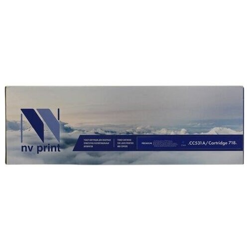 Картридж Nv-print CC531A/Cartridge718 Cyan картридж galaprint gp cc531a 718 2800 стр голубой