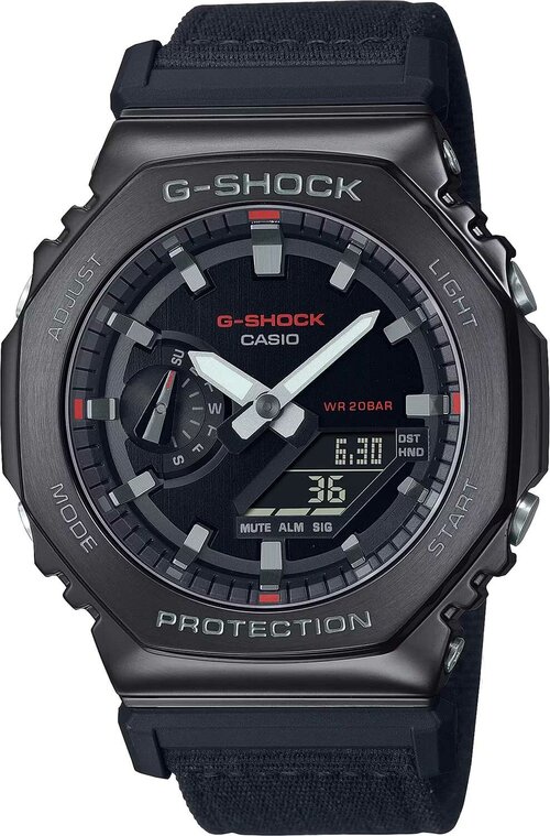 Наручные часы CASIO G-Shock GM-2100CB-1A, черный, серебряный