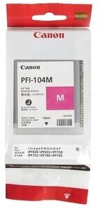 Картридж Canon PFI-104M 3631B001 Magenta пурпурный