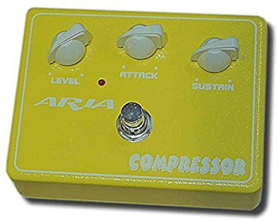 Педаль эффектов для электрогитары Aria CP-10 Compressor, гитарный эффект, ножной переключатель