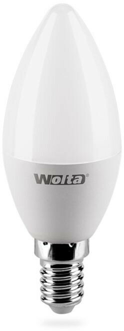 Светодиодная LED лампа свеча Wolta C37 E14 10W(900Lm) 4000K 4K 115X37 25SC10E14