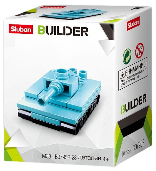 Конструктор SLUBAN Builder M38-B0795F Танк, 28 дет.