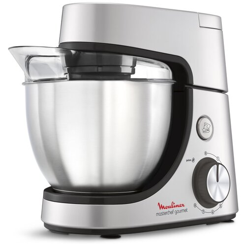 Кухонный комбайн Moulinex QA51AD Masterchef Gourmet, 1100 Вт, серебристый/черный