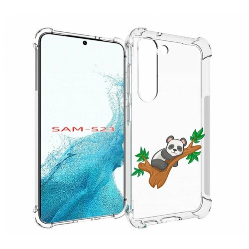 Чехол MyPads панда-на-деревце для Samsung Galaxy S23 задняя-панель-накладка-бампер