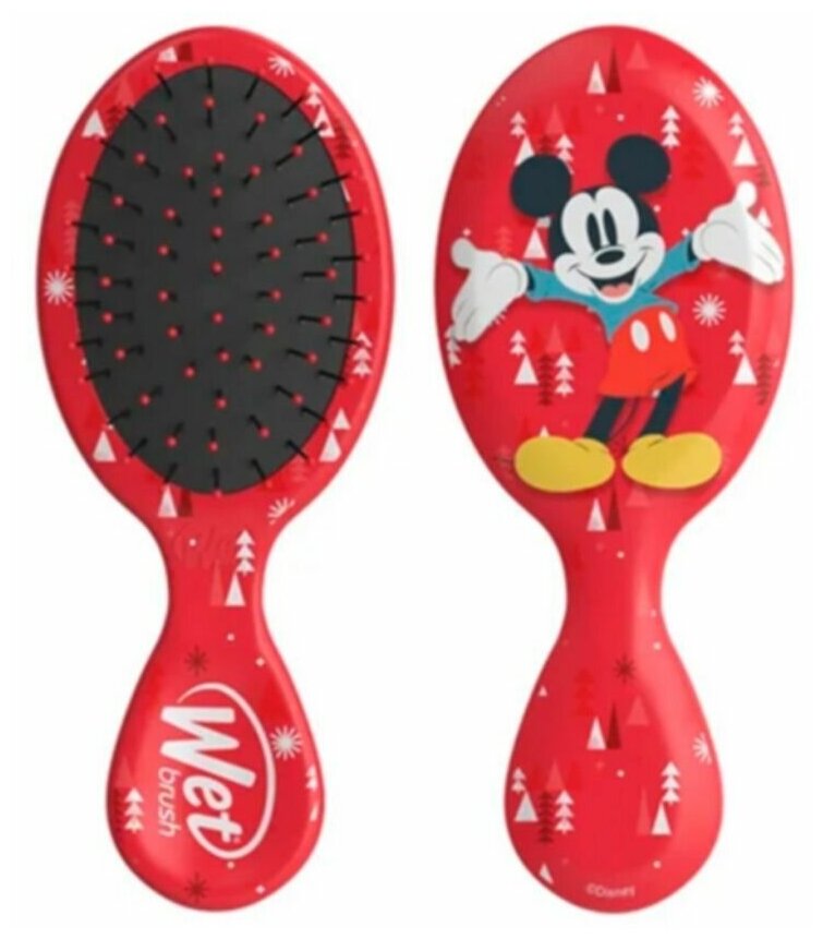 Wet Brush Расческа для спутанных волос мини / Holiday Joy Mini Detangler Mickey BWR832MMTR