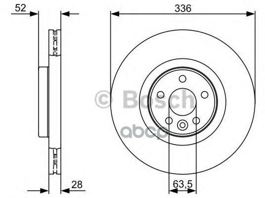 Диск Тормозной Передний Bosch 0 986 479 395 Bosch арт. 0 986 479 395