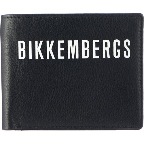 Бумажник BIKKEMBERGS, натуральная кожа, без застежки, отделение для карт, синий