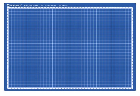 Настольное покрытие BRAUBERG двустороннее для резки А3 Extra 237177 синий 1 45 см 30 см 50 см 3 мм 622 г