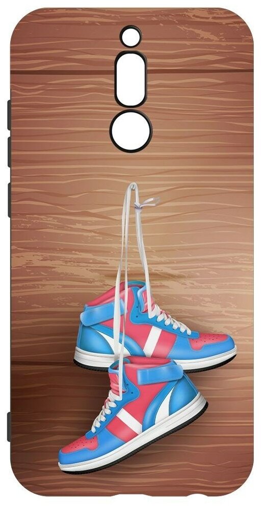 Чехол-накладка Krutoff Soft Case Кроссовки мужские На гвозде для Xiaomi Redmi 8 черный