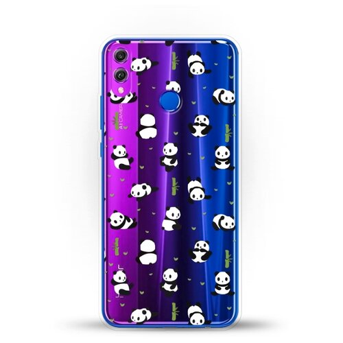 фото Силиконовый чехол панды на honor 8x andy & paul