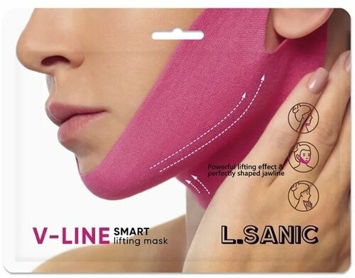 Набор Масок-бандажей для коррекции овала лица V-Line Smart Lifting Mask, L.Sanic, 20 г*3 шт