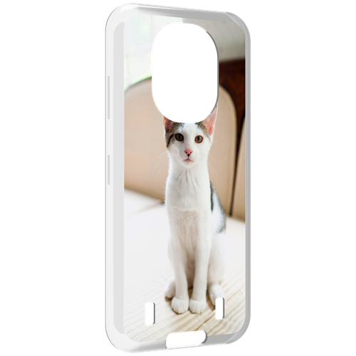 Чехол MyPads порода кошка эгейская для Oukitel WP16 задняя-панель-накладка-бампер