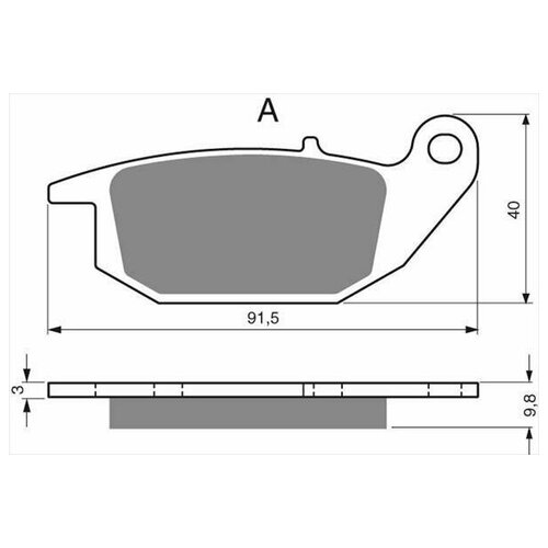 Колодки тормозные дисковые GOLDfren 221 S3 кросс SBS 784, EBC FA 343, Ferodo FDB 2143, OEM 06435 KPC 641