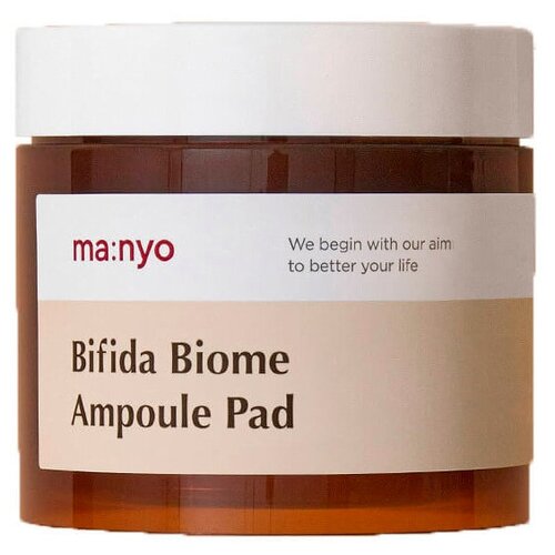 Пэды для лица, с бифидокомплексом Manyo Bifida Biome Ampoule Pad (70 шт/150 ml), сыворотка для лица, корейская косметика, омоложение лица увлажняющие пэды для лица с бифидокомплексом bifida biome ampoule pad 70шт