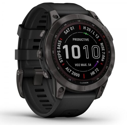 Умные часы Garmin Fenix 7 Sapphire Solar 47 мм Wi-Fi, черный