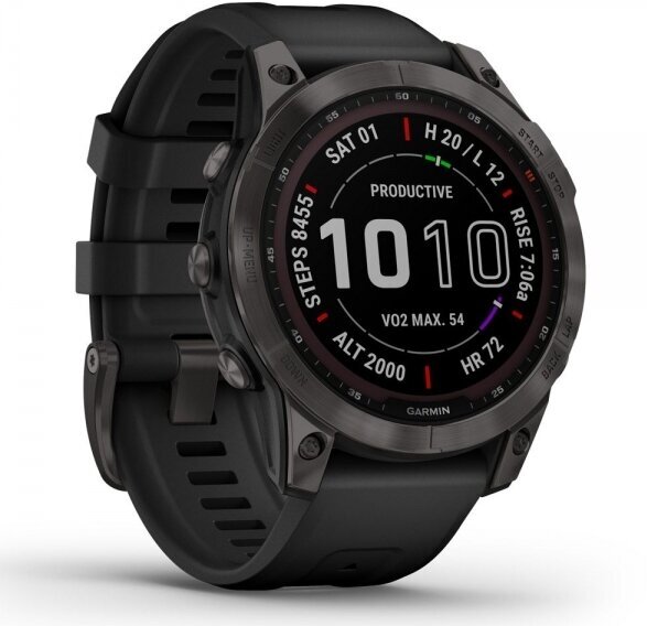 Умные часы Garmin Fenix 7 Sapphire Solar 47 мм Wi-Fi, черный