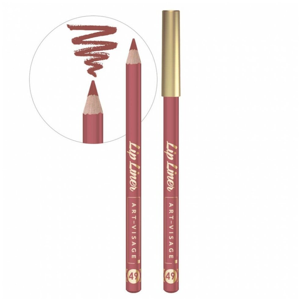 Карандаш для губ Art Visage - Lip Liner - 49 Лиловый беж