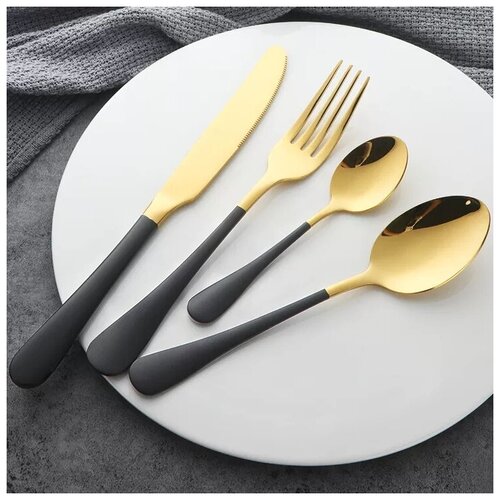 Набор столовых приборов Classic-2 Gold Black