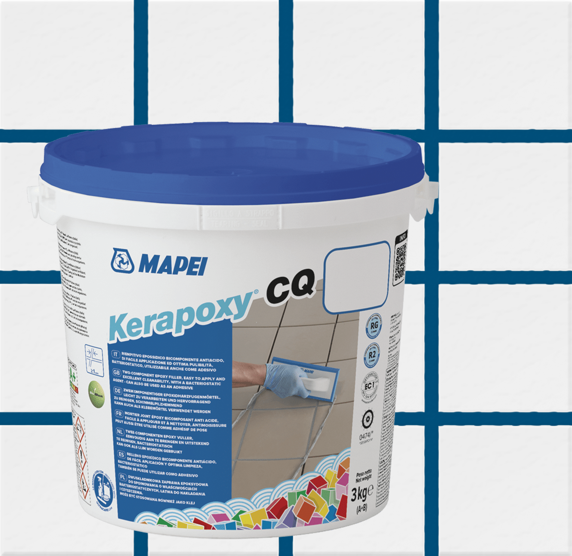 Затирка эпоксидная Mapei Kerapoxy CQ 283 блюмарин 3 кг