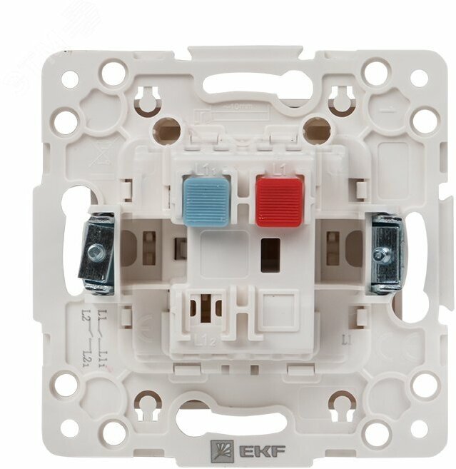 Механизм выключателя EKF PROxima Стокгольм, 1-клавишный, 10А, белый - фотография № 8