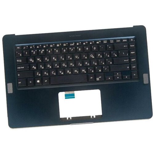 Клавиатура (keyboard) для ноутбука Asus UX550VE-1A с топкейсом, темно-синяя, с подсветко 90NB0ET1-R31RU0й клавиатура для ноутбука asus gx501vik 1a с топкейсом с подсветкой black 90nb0gu1 r31ru0
